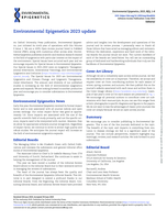 Environmental Epigenetics 2023 update
