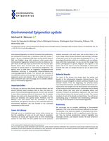 Environmental Epigenetics update