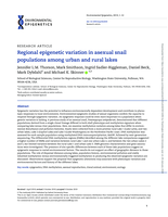 Regional epigenetic variation in asexual snail populations among urban and rural lakes