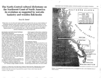 The North-Central cultural dichotomy on the Northwest Coast of North America: its evolution as suggested by wet-site basketry and wooden fish-hooks