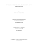 Ethnobiological Models of Plant and Animal Illnesses In a Changing Subsistence System
