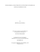 Physicochemical Characterization and Treatment of Wildfire Ash Particles in Drinking Water