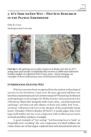 It’s Time to Get Wet—Wet Site Research in the Pacific Northwest