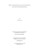 Speed up the Precision Agriculture with Artificial Intelligence Empowered Phenomics