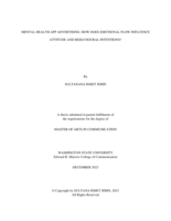 Mental Health App Advertising: How Does Emotional Flow Influence Attitude and Behavioral Intentions?