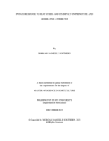 Potato Response to Heat Stress and Its Impact on Phenotype and Generative Attributes