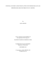 Potential Economic Losses from Planting Nonuniform Seed Lots and Improper Seed Sizes for Three Potato Varieties