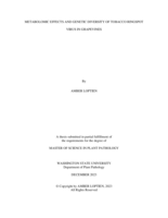 Metabolomic Effects and Genetic Diversity of Tobacco Ringspot Virus in Grapevines