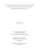 Effect of Perioperative N-Acetylcysteine on Canine Thoracolumbar Myelopathy Secondary to Intervertebral Disc Extrusion: A Randomized, Blinded, Prospective Study
