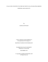 Evaluating the Effects of Dietary Inputs on Apis Mellifera Immune Response and Longevity