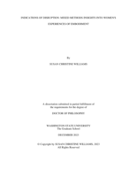 Indications of Disruption: Mixed Methods Insights into Women's Experiences of Embodiment