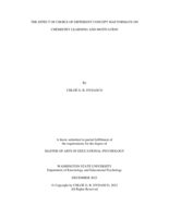 The Effect of Choice of Different Concept Map Formats on Chemistry Learning and Motivation