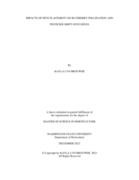 Impacts of Hive Placement on Blueberry Pollination and Pesticide Drift onto Hives