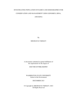 Investigating population dynamics and demographics for conservation and management using genomics, eRNA, and eDNA