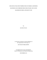 Influence of Solution Temperature on Chemical Deposited Magnesium and Corrosion Behavior of Bare and Coated Magnesium in Simulated Body Fluid