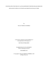 Investigating the Web of Calcium-Dependent Protein Kinase Mediated Signaling Pathways in the Polar Growth of Pollen Tubes