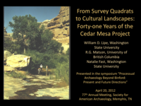 From Survey Quadrats to Cultural Landscapes: Forty-one Years of the Cedar Mesa Project