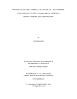 Controlled Delivery of Epigallocatechin Gallate, Gingerol, Curcumin and Vitamin D3 from Calcium Phosphate Matrix for Bone Tissue Engineering