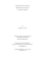 The Interactional Effects of Pretraining and Signaling on Student Learning