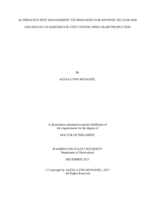Alternative Pest Management Technologies for Erysiphe Necator and Pseudococcus Maritimus in Vitis Vinifera Wine Grape Production