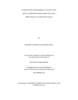 Integration of Reforming Catalyst into Metal-Supported Solid Oxide Fuel Cell Operating on Alternative Fuels