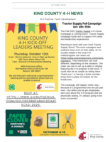 King County 4-H, October 2023