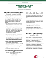 King County 4-H, September 2022