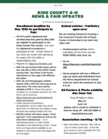 King County 4-H, May 2022