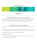 Tuesday News, February 13, 2024