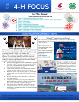 WSU Yakima County Extension 4-H Focus, July 2023