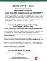 King County 4-H, January 2023