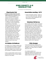 King County 4-H, August 2022