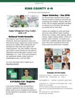 King County 4-H, January 2022