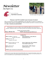 Garfield County Extension Newsletter, July-August 2023