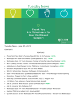 Tuesday News, June 27, 2023