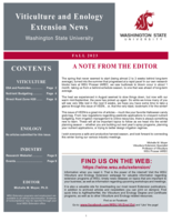 Viticulture and Enology Extension News, Fall 2023