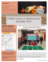 CAHNRS Business Center Newsletter, November 2023