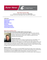 Rater News, Summer 2023