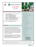 Pierce County 4-H Clover Report, July 2023