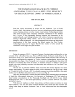 The Undervalued Black Katy Chitons (Katharina Tunicata) as a Shellfish Resource on the Northwest Coast of North America