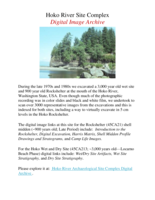 Hoko River Archaeological Site Complex, Digital Image Archive