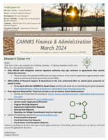 CAHNRS Finance and Administration, March 2024