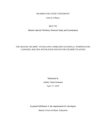 The Heated Trumpet Stand and Combating External Temperature Changes: Solving Intonation Issues for Trumpet Players