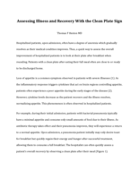 Assessing Illness and Recovery With the Clean Plate Sign