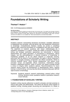 Foundations of Scholarly Writing