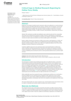 Critical Gaps in Medical Research Reporting by Online News Media