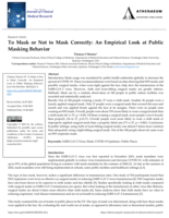 To Mask or Not to Mask Correctly: An Empirical Look at Public Masking Behavior