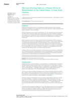 The Cost of Living Index as a Primary Driver of Homelessness in the United States: A Cross-State Analysis