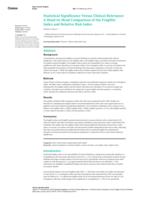 Statistical Significance Versus Clinical Relevance: A Head-to-Head Comparison of the Fragility Index and Relative Risk Index