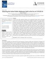 Selecting the Safest Public Bathroom Stall in the Era of COVID-19